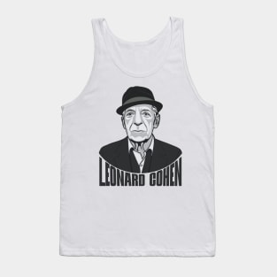 Leonard Norman Cohen Fan Art Tank Top